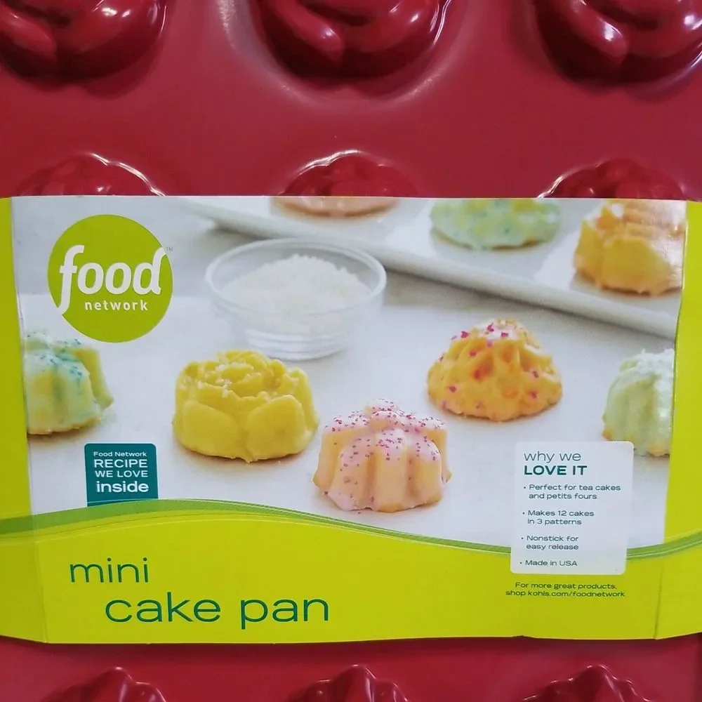 FOOD NETWORK Mini Cake‎ Pan, 12-Cavity